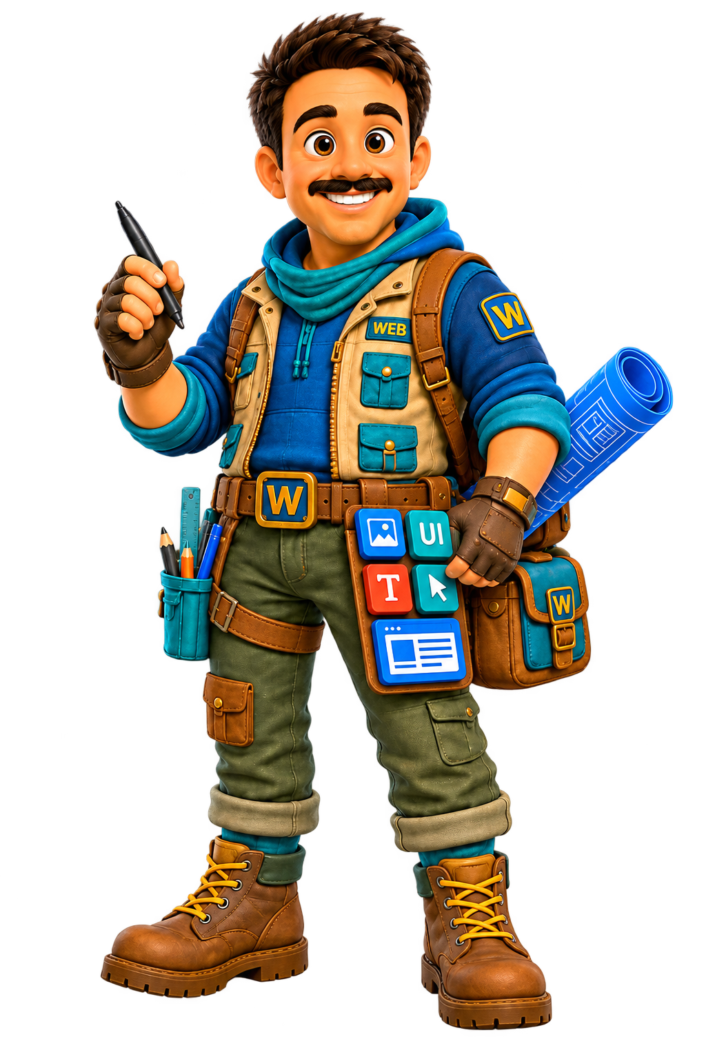 Webaam web design character