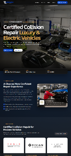 Driven Collision website designed by Webaam